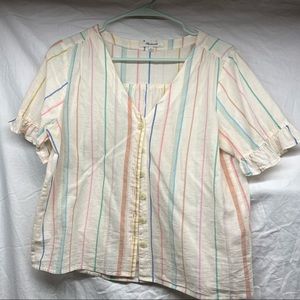 Madewell Striped Blouse, M